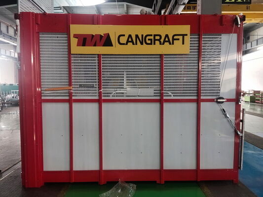 Cây nâng xây dựng rack và pinion,VFD Control, nóng đắm kẽm 2000kg Cây nâng xây dựng, 0-46m/Min Hover Material