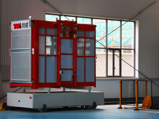 Q345B Thép 2000kg mỗi xe tải Thang nâng xây dựng cho vật liệu hành khách