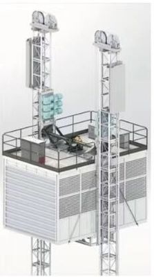 Giá tốt 8000kg Địa điểm xây dựng thang máy, 37kw Xây dựng Skip thang máy CE chấp thuận trực tuyến