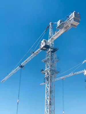 Giá tốt Topkit Jib 50 mét 6 tấn Tháp xây dựng Crane với lồng kính thiên văn trực tuyến