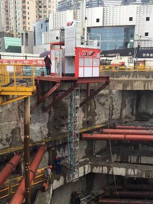 Q345B Thép 1000kg Material Rack And Pinion Hoist Lift cho đường hầm
